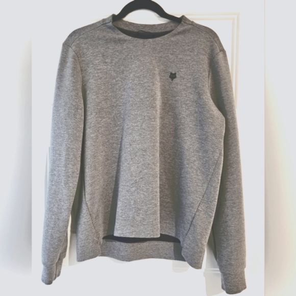Fox Women's Light Gray Rise Crewneck Sweatshirt sz medium - Picture 5 of 7